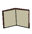 Animation of a feather pen writing in a book, the writing is illegible